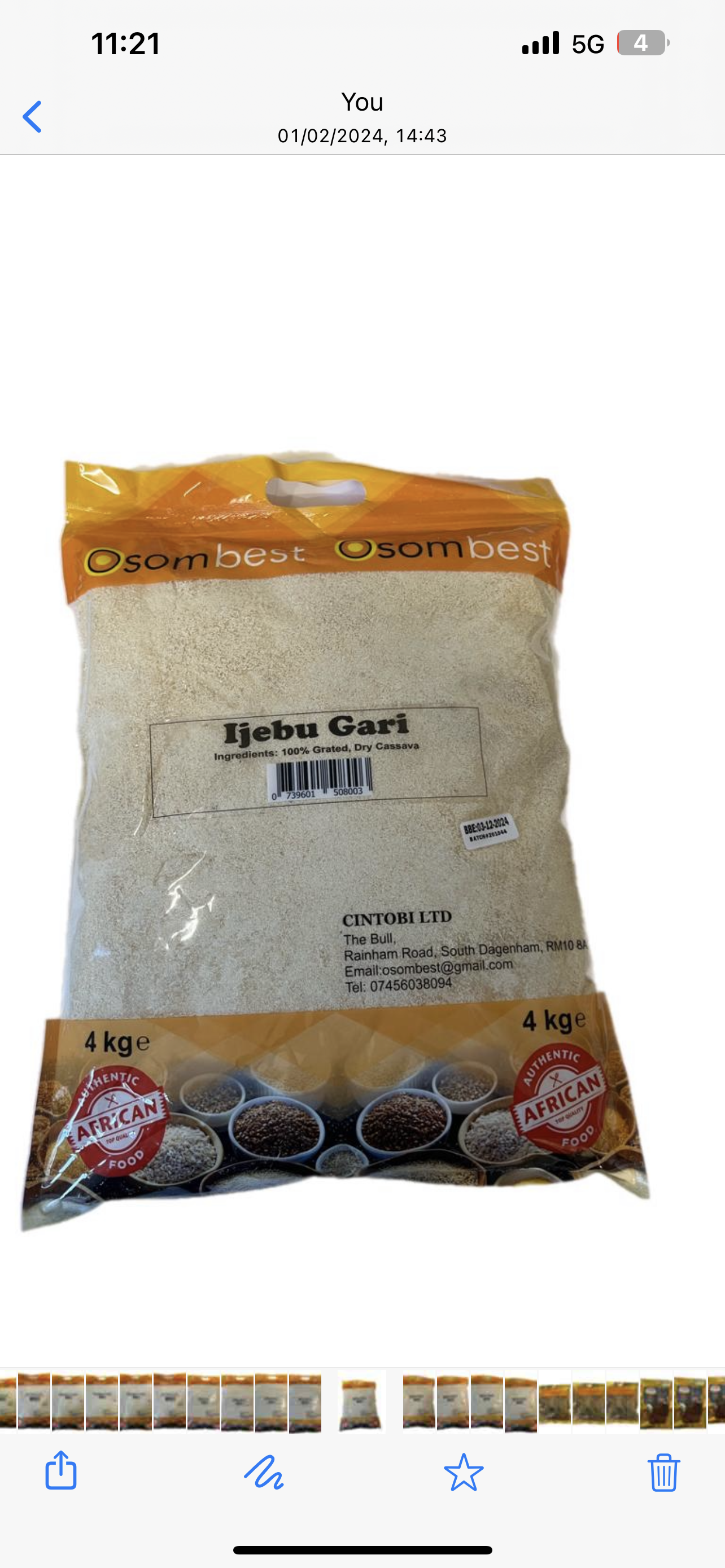 Ijebu Garri 4kg