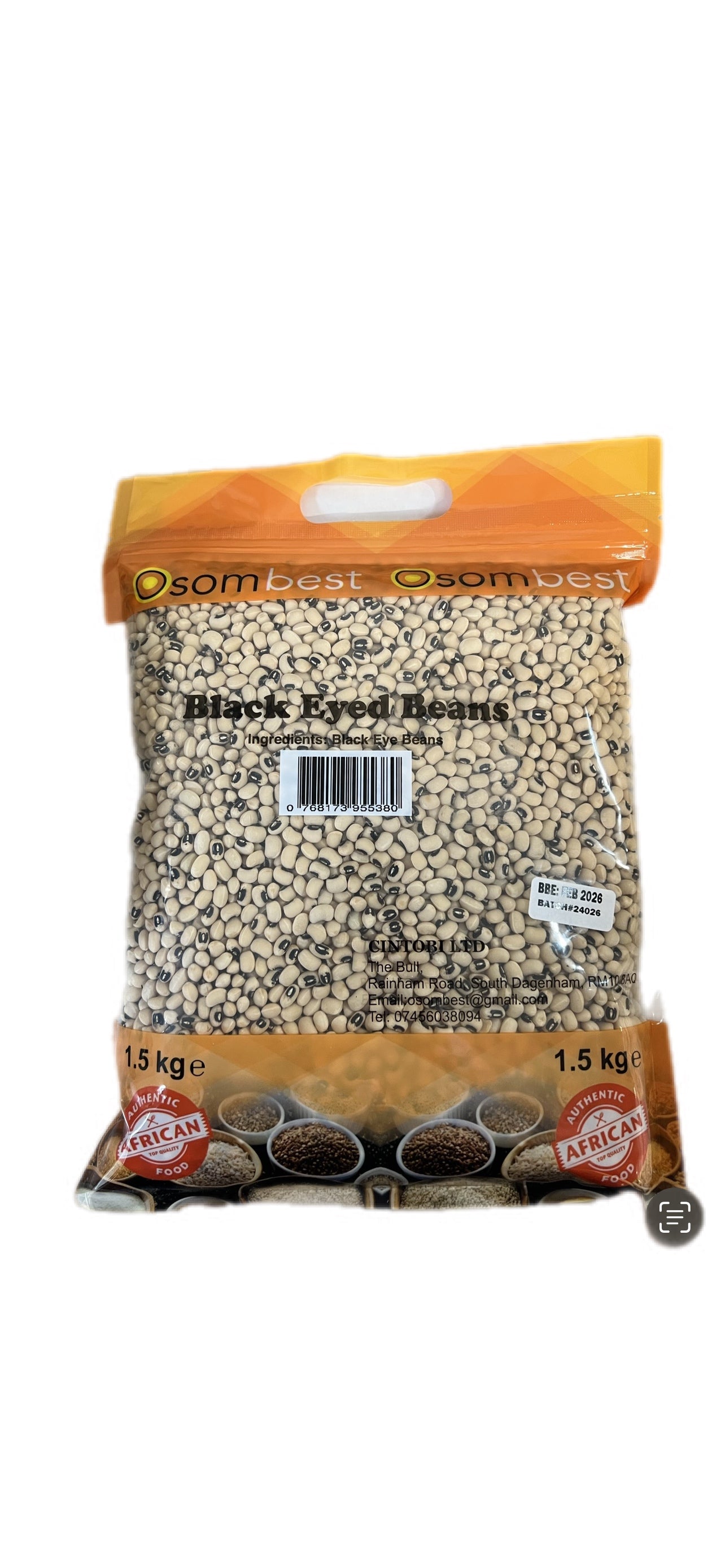 Black Eyed Beans 1.5kg