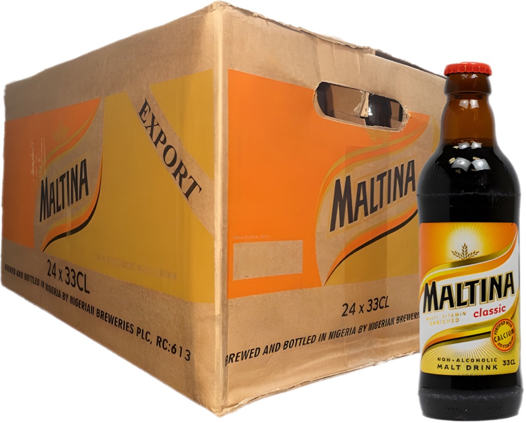 Maltina Bottle Glass 330ml x 24