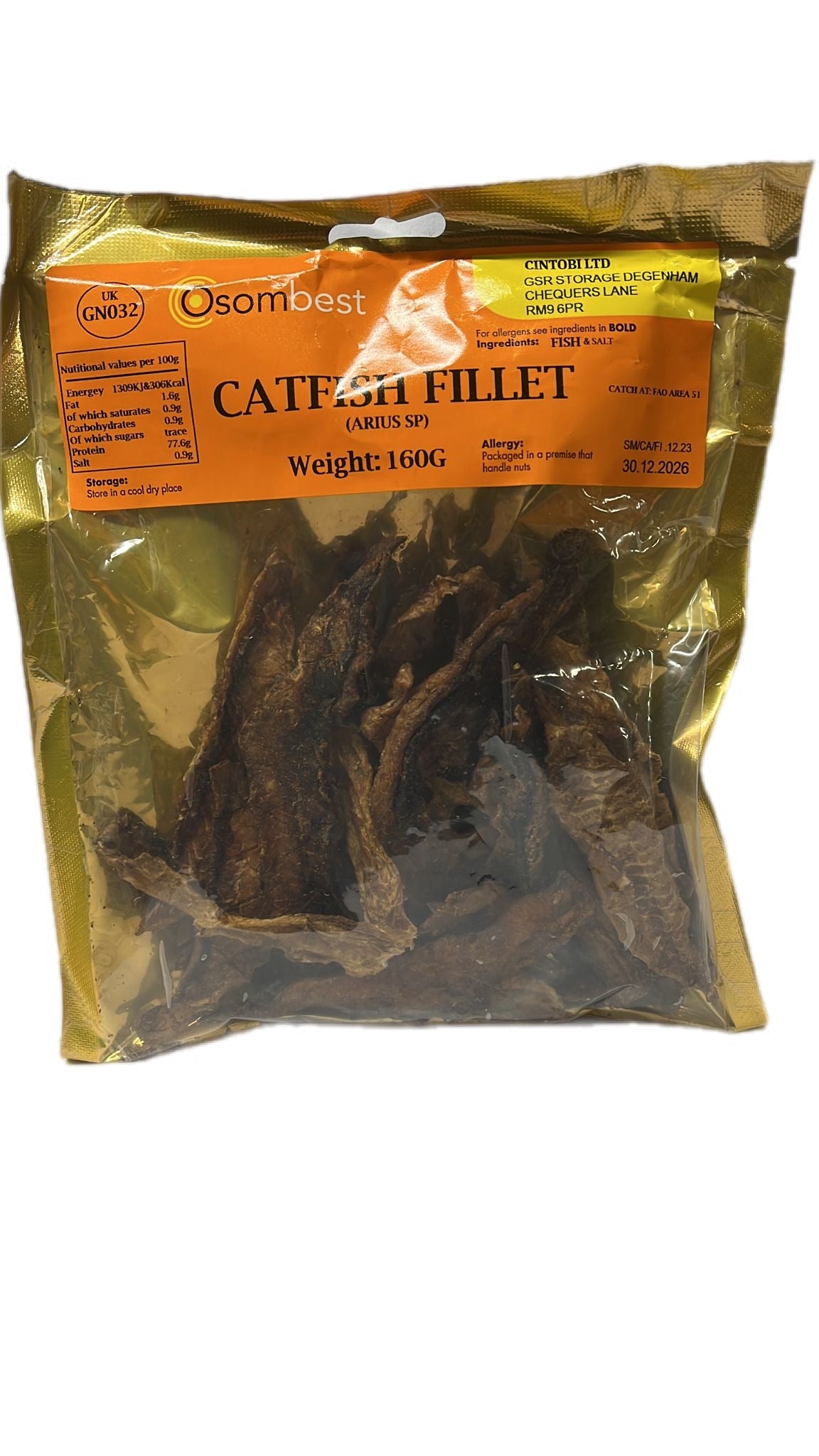 Catfish fillets 160g x 1