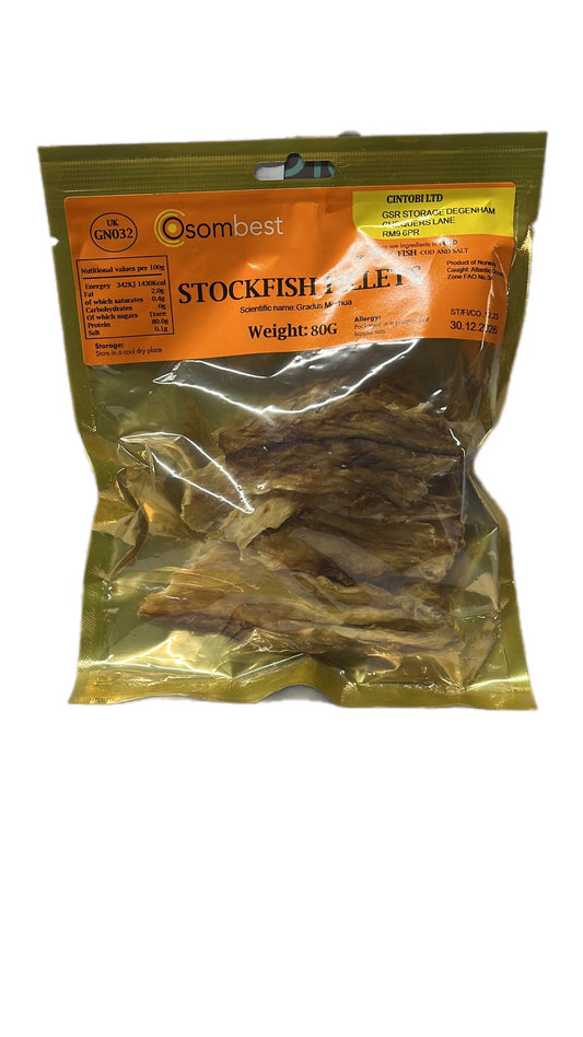 Stock Fish Fillets Dry 80 x 1