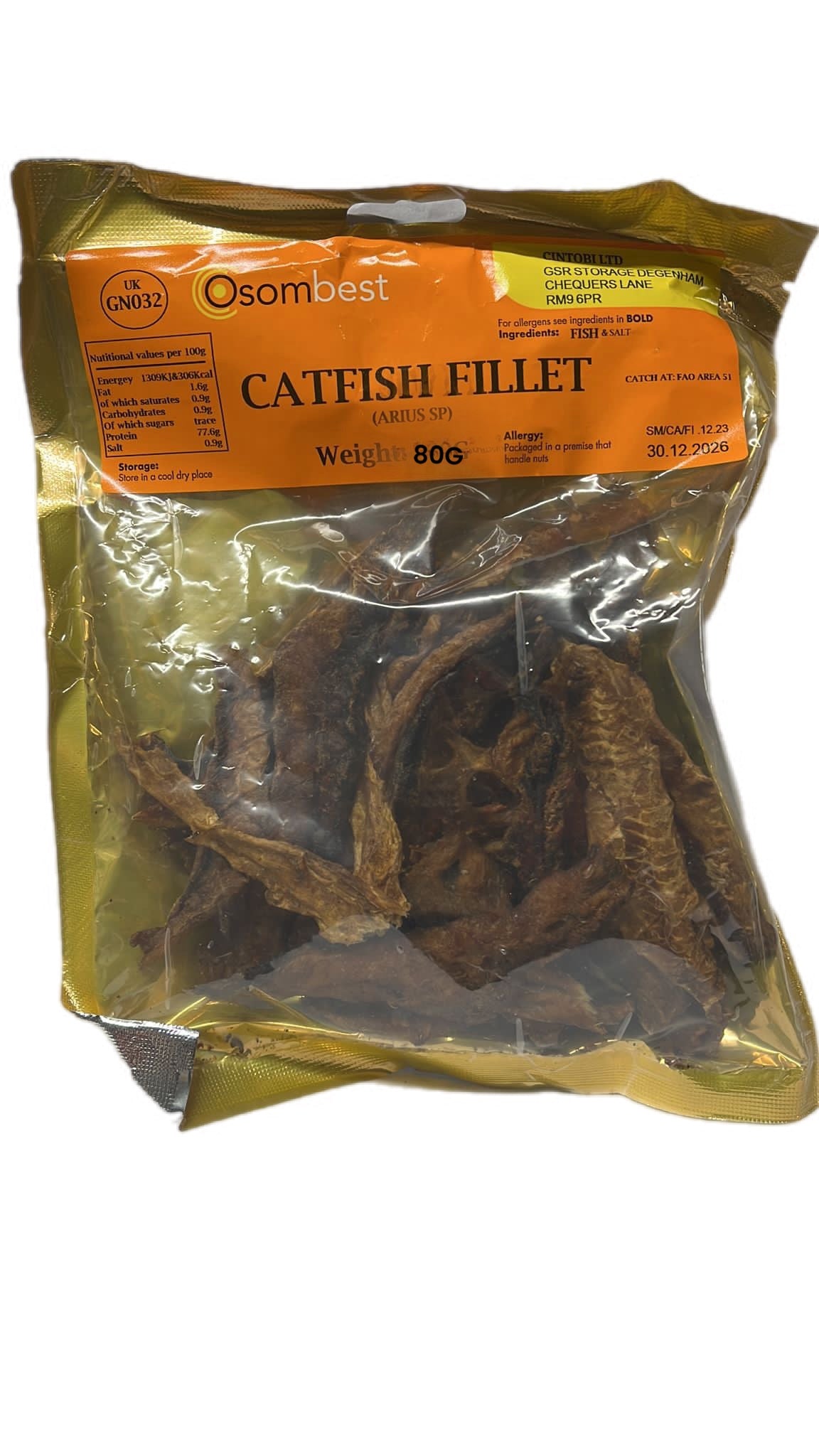 Catfish Fillets Dry 80g