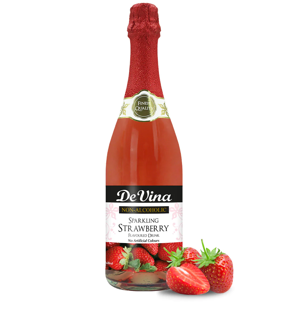 De Viva non-alcoholic Sparkling Strawberry Juice 75cl