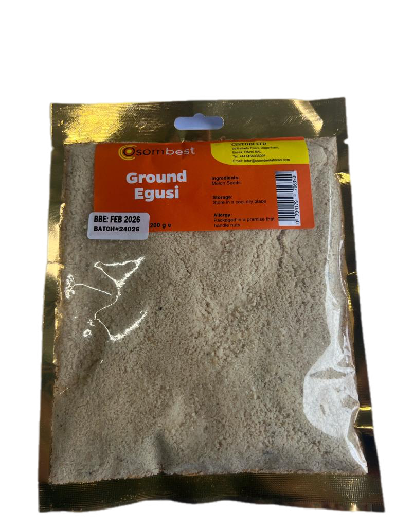 Ground Egusi 200g – OsomBest Afro-Caribbean store