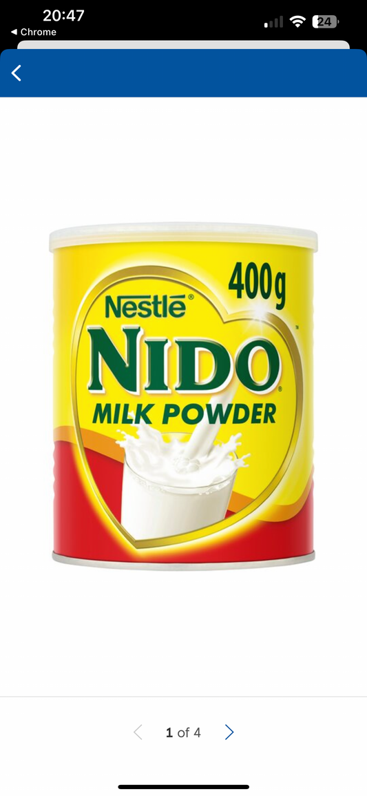 Nido Instant Full Cream Milk Powder Tin 400g